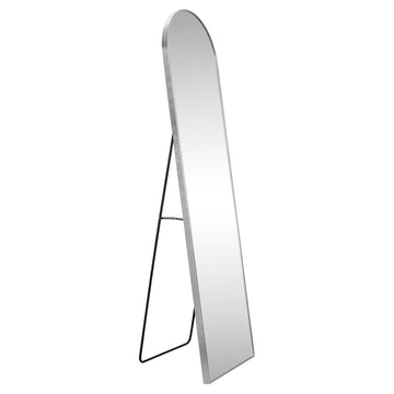 Adrian 16 in. W x 59 in. H Large Arched Metal Framed Floor Full-Length Mirror - JONATHAN Y